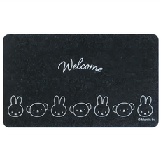miffy 米飛 玄關用腳踏墊, 1個, 黑色