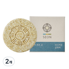 스페이스선 촌스러운 샴푸바 두피 튼튼 청, 80g, 2개