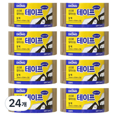 오공 손으로 잘라쓰는 테이프 갈색 24mm x 50m 2p, 24개