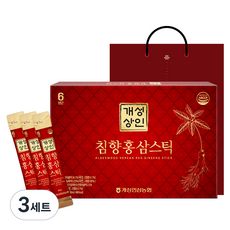 개성상인 침향 홍삼 스틱, 3세트, 300ml