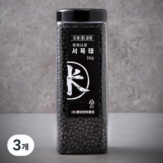 도정공장 씻어나온 서목태, 1kg, 3개
