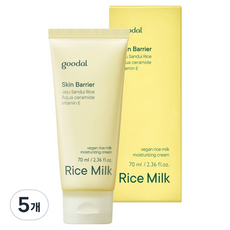 구달 라이스 밀크 보습 크림, 70ml, 5개