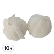 하비티 소프트 샤워 버블 목욕 거품 클렌징 저자극 샤워타올 샤워볼, 화이트, 1개입, 10개