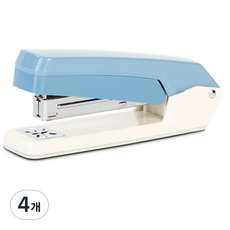 deLi 得力 粉彩雙色旋轉式訂書機 0434, 4個, 藍色
