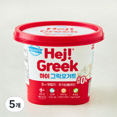 덴마크 하이 그릭요거트, 400g, 5개, 1개입