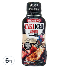 다이쇼 야키이치 야키니쿠 블랙페퍼 소스, 245g, 6개