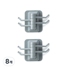 제이라이프 모던 회전 후크, 카키, 8개