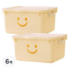 보노하우스 모던 와이드 해피박스 46L, 버터, 6개