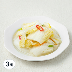 해담촌 백김치, 350g, 3개