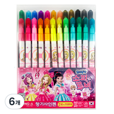 동아 소피루비 향기 사인펜, 24색, 6개