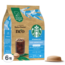 스타벅스 네오 아이스 아메리카노 캡슐커피, 5.1g, 12개입, 6개