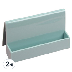 사인포스트 심플 명함거치대 블루 11.2 x 4.3 x 5.8 cm, 2개, 1단