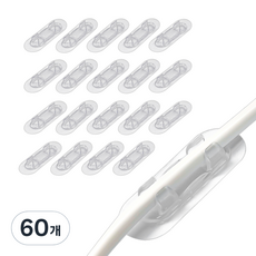 Jyulhome 電線整理夾, 60個, 透明