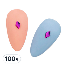 MEIBROWN 大容量美甲鑽 迷你鑽 3 x 5 mm, 紫色, 100個