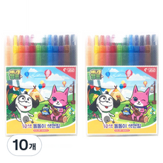 TiTi 動物露營旋轉色鉛筆, 12色, 10個