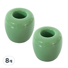 J&C簡約陶瓷牙刷架, 綠色, 8個