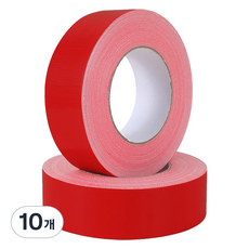 MaDaKkuMi 彩色寬版棉布膠帶 5cm x 20m, 01 紅色, 10個