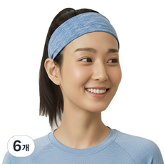 몽블랙 스포츠 헤어밴드 ST3, BLUE, 6개