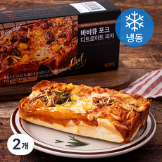 빕스 바비큐 포크 디트로이트 피자 (냉동), 125g, 1개입, 2개