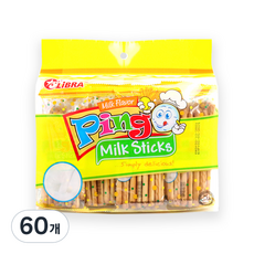 LiBRA 牛奶棒餅乾, 60包, 43.75g