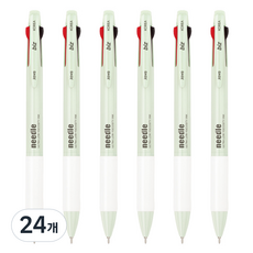 자바펜 N제트 3볼 펜 0.7mm, 그린, 24개
