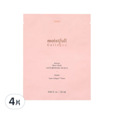 ETUDE 滋潤型膠原蛋白面膜 25ml, 1片, 4片