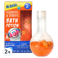 미스터버블 바스 포션 목욕놀이 입욕제 오렌지, 50g, 2개