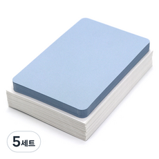 Maumdama 素色明信片 天空藍 50入 + 白色信封 50入 套組, 5個