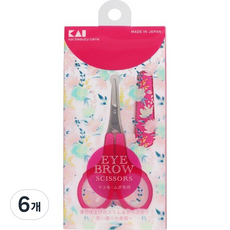 카이 얇은날 세련된 미용가위 KQ3150, 혼합 색상, 6개