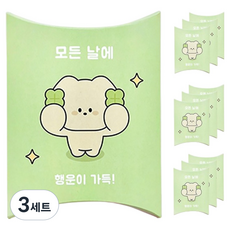 도나와친구들 행복 행운 선물 포장 반달상자 10p 세트, 행운 마몽이, 3세트