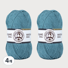 DIKTAS Madame Cotton棉質混紡毛線 2入, 15. 翡翠, 4個