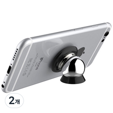 STEELIE 車用智慧型手機支架, 銀色, 2個