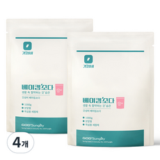 godsungby 小蘇打多功能清潔劑 補充包, 1kg, 4個