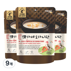 더독 정가네 강아지간식 200g 파우치, 도가니탕, 9개