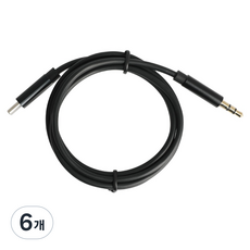 nexi Type C 轉 3.5 AUX M 音源線 1.5m, 黑色, 6個