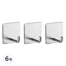 월드크린 스텐 후크 도구걸이 L타입, 6개