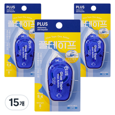 플러스 풀테이프 원액션 TG-1920 8.4mm x 8m, 블루, 15개