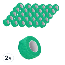하이가이 고탄력 자가점착 코바 탄력 테이핑 압박붕대 민트 2.5cm, 2개, 48개입