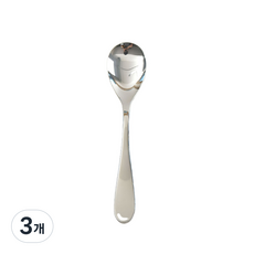 Willive 韓國製 304不鏽鋼 Bello 兒童餐具組, 銀色, 單品, 3個