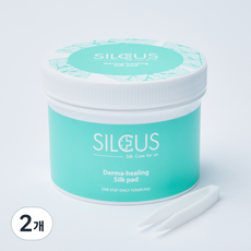 실큐어스 더마힐링 실크 토너 패드 70p, 150ml, 2개