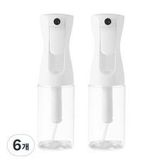 코멧 안개분사 분무기 160ml, 클리어 화이트, 6개