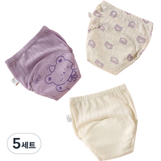 Bebeniz 可愛印花如廁訓練褲3件組, 小熊, 5套