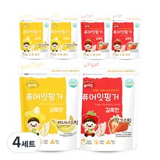 Pure Eat 手指長條草莓棒 3入 + 香蕉棒 3入