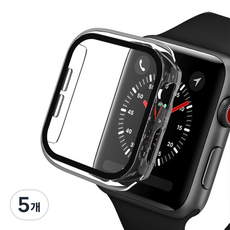 iamdue Apple Watch 混合式全包覆保護殼, 透明, 5個