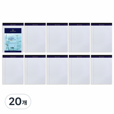 스탠다드 리갈패드 A4, 화이트, 50매, 20개