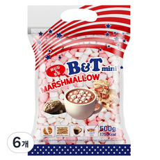 烘焙配料迷你棉花糖, 500g, 6個