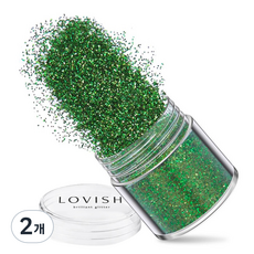 LOVISH 高級美甲亮片 10g, LVS-026 聖誕綠, 2個