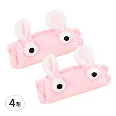 THE ZAKKA 粉彩兔子洗臉髮帶, Y377LBBI260, 4個