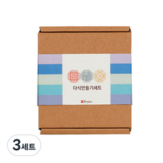 엄마는마법사 다식만들기 세트, 콩가루 50g + 흑임자가루 50g + 벌꿀 15g x 5p + 2구 다식틀, 3세트
