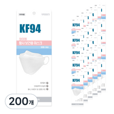 와이엠 황사보건용 마스크 대형 KF94, 1개입, 200개, 화이트